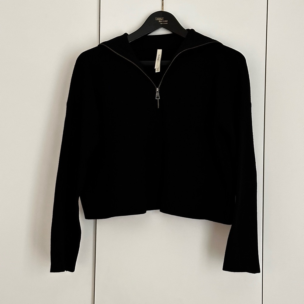 Babaton 1/2 Zip Boxy Rib Sweater